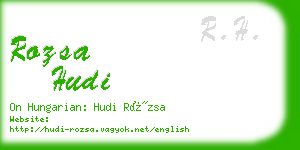 rozsa hudi business card